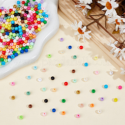 1560pcs 24 Farben undurchsichtige Acrylperlen&nbsp;MACR-PA0001-62B