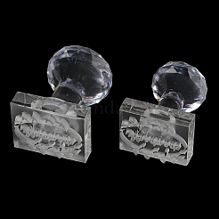 Прозрачные акриловые штампы для мыла с ручкой DIY-XCP0002-91B