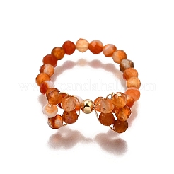 3 шт. кольца с натуральными драгоценными камнями RJEW-TA00204