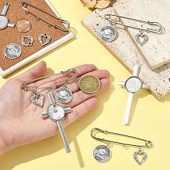 Железная килт булавки броши фурнитура DIY-FS0009-47