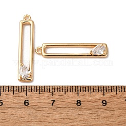 Pendentifs en laiton zircon cubique transparent&nbsp;KK-Z112-35G