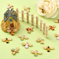 20шт 4 цвета сплава эмалевые подвески&nbsp;ENAM-YW0001-91