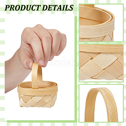 30 шт. мини-модель плетеной бамбуковой корзины&nbsp;AJEW-AR0005-18