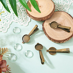 4 шт. оправа для кабошона из сплава FIND-TA0007-83B