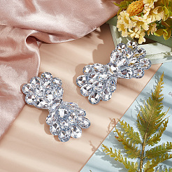 2шт украшения для обуви из сплава со стразами&nbsp;AJEW-FG0002-87C