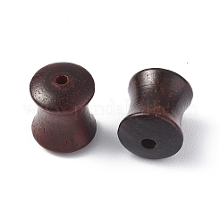 ウッドビーズ  染色されていない  竹の棒  ブラウン  10x8mm  穴：1.6mm&nbsp;WOOD-I009-02A