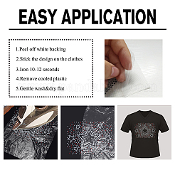 Vidrio de hotfix Diamante de imitación&nbsp;DIY-WH0303-646