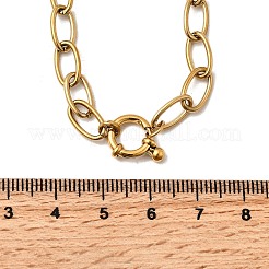 Женские ожерелья-цепочки из нержавеющей стали 304 с пружинными застежками&nbsp;X-NJEW-Z091-09G