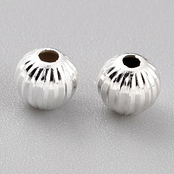 Perle di ottone placcato di lunga durata&nbsp;X-KK-O133-001C-S