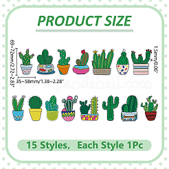 15 шт. Компьютеризированная вышивка ткань утюгом / пришить патчи&nbsp;DIY-WR0005-15