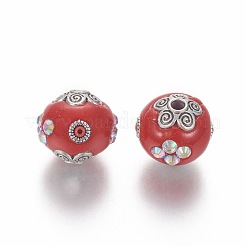 Ручной работы Индонезией горный хрусталь бисер IPDL-E012-23C