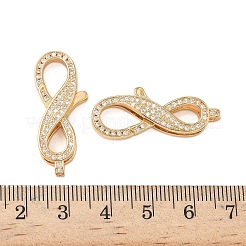 Латунный микро pave прозрачный кубический цирконий лобстер&nbsp;KK-S350-01G