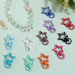 32 шт. 16-цветные поворотные застежки из сплава в форме звезды FIND-SC0016-27