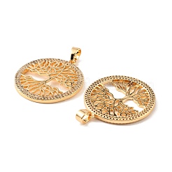 Pendenti in ottone e zirconi trasparenti&nbsp;KK-G558-15G