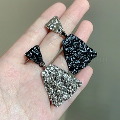 Серьги-гвоздики из сплава с подвесками в форме треугольника и трапеции&nbsp;FS-WGE86CF-01