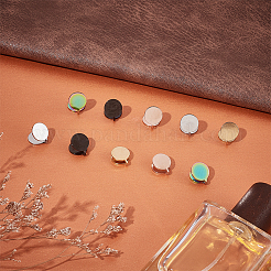 10 шт. двухцветные серьги-клипсы из нержавеющей стали EJEW-UN0002-90