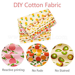 Хлопчатобумажная ткань с принтом фруктов AJEW-GF0001-30A