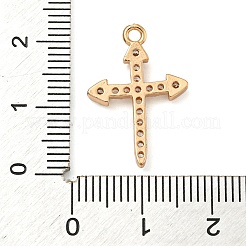 Латунные микропаве прозрачные подвески с фианитом&nbsp;LS-ZIRC-U003-01G-06