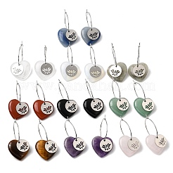 Boucles d'oreilles créoles pour femmes&nbsp;EJEW-G475-02P
