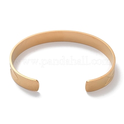 Bracelets manchettes en acier inoxydable 304 pour femmes&nbsp;BJEW-U010-01G
