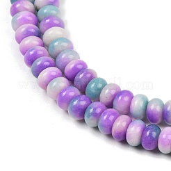 Окрашенные природные белый нефрит бисер пряди G-G107-A29-01