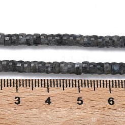 Натуральные нити бус из ларвикита&nbsp;G-A299-A04-01