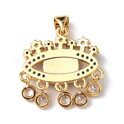 Подвески от сглаза лэмпворк с разноцветными фианитами&nbsp;ZIRC-L102-13G-06