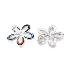 Подвески из сплава и окрашенных натуральных раковин морского ушка&nbsp;PALLOY-T093-05M