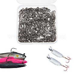 100 шт. латунь с застежкой-соединителем для рыболовного крючка из нержавеющей стали FIND-FH0010-48B