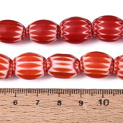 Perles de verre millefiori faites à la main&nbsp;LS-LA-N002-06B