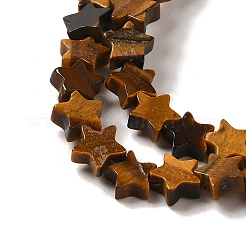 Природных тигровый глаз бисер нитей&nbsp;G-G085-B03-02