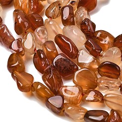 Натуральный красный агат бисер нитей&nbsp;G-P601-A17-03