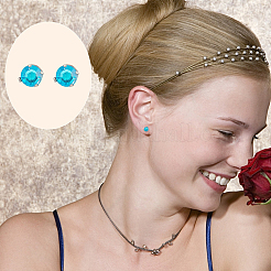 80 шт. 4 стиля сережек-гвоздиков из нержавеющей стали 304 STAS-UN0050-39