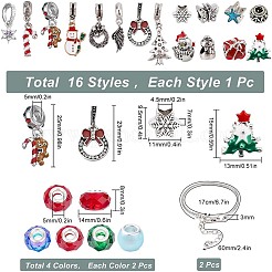 Kits zum Selbermachen von Weihnachtsarmbändern&nbsp;DIY-SC0018-84