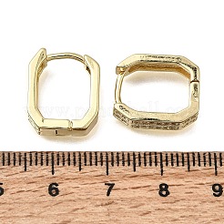 Orecchini a cerchio huggie in zirconi cubici trasparenti micro pavè&nbsp;EJEW-G473-09G