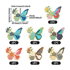 7 pendentif en alliage émaillé de 7 couleurs&nbsp;ENAM-TA0002-71