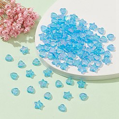 100шт 2 стильные экологически чистые прозрачные акриловые бусины&nbsp;TACR-YW0001-86B