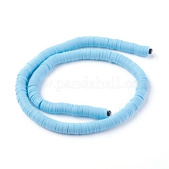 Perle piatte tonde polimero a mano di argilla&nbsp;CLAY-R067-8.0mm-36