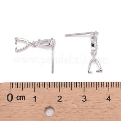 925 подвеска-гвоздик из стерлингового серебра с родиевым покрытием&nbsp;STER-K038-008P