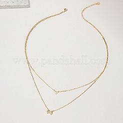 Женское серебряное ожерелье-бабочка в винтажном стиле S925 EE9509