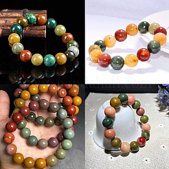 1 нить бусин из натурального кварца&nbsp;G-YW0002-58A