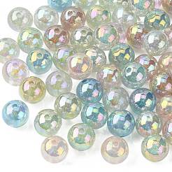 50шт УФ-покрытие прозрачные акриловые бусины&nbsp;OACR-CJ0001-33