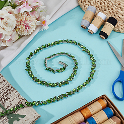 3 ярд стеклянных цепочек со стразами DIY-DR0002-10C