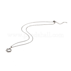Подвески из не тускнеющей нержавеющей стали ожерелья NJEW-K267-01G-P