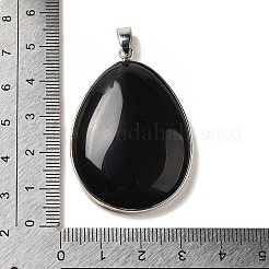 Подвески из натурального черного оникса KK-F868-13P