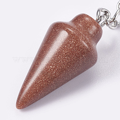 Synthetischer goldstone keychain&nbsp;KEYC-P041-A07