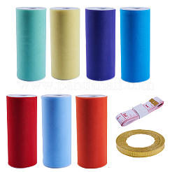 Rouleau De Ruban Décoratif Frange Bleu 10 M - Tresse Tissée En Polyester 1/2 Pouce, Pour Couture, Bijoux, Rideaux, Artisanat