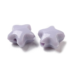 不透明なアクリルビーズ  スター  ライトスチールブルー  11x11.5x7mm  穴：2mm  約1245個/500g&nbsp;OACR-C016-30I