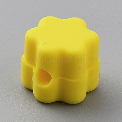 Цветочные силиконовые фокусные бусины&nbsp;SIL-TAC0008-10O