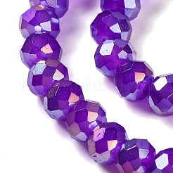 Запекание гальванических нитей стеклянных бусин&nbsp;DGLA-A039-J8mm-B05